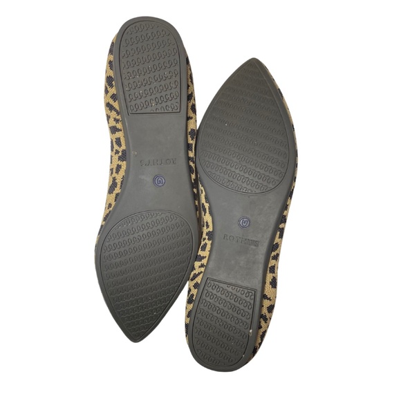 VGUC Rothy's Point Flats Cheetah Shoes 9 - RARE - Picture 3 of 7